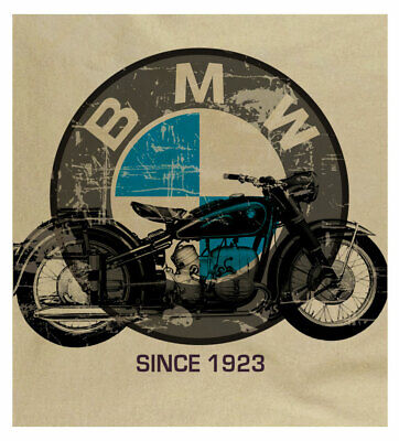 Men S Bmw Motorcycle Retro Motorrad German Engineering Print Sand T Shirt Ebay