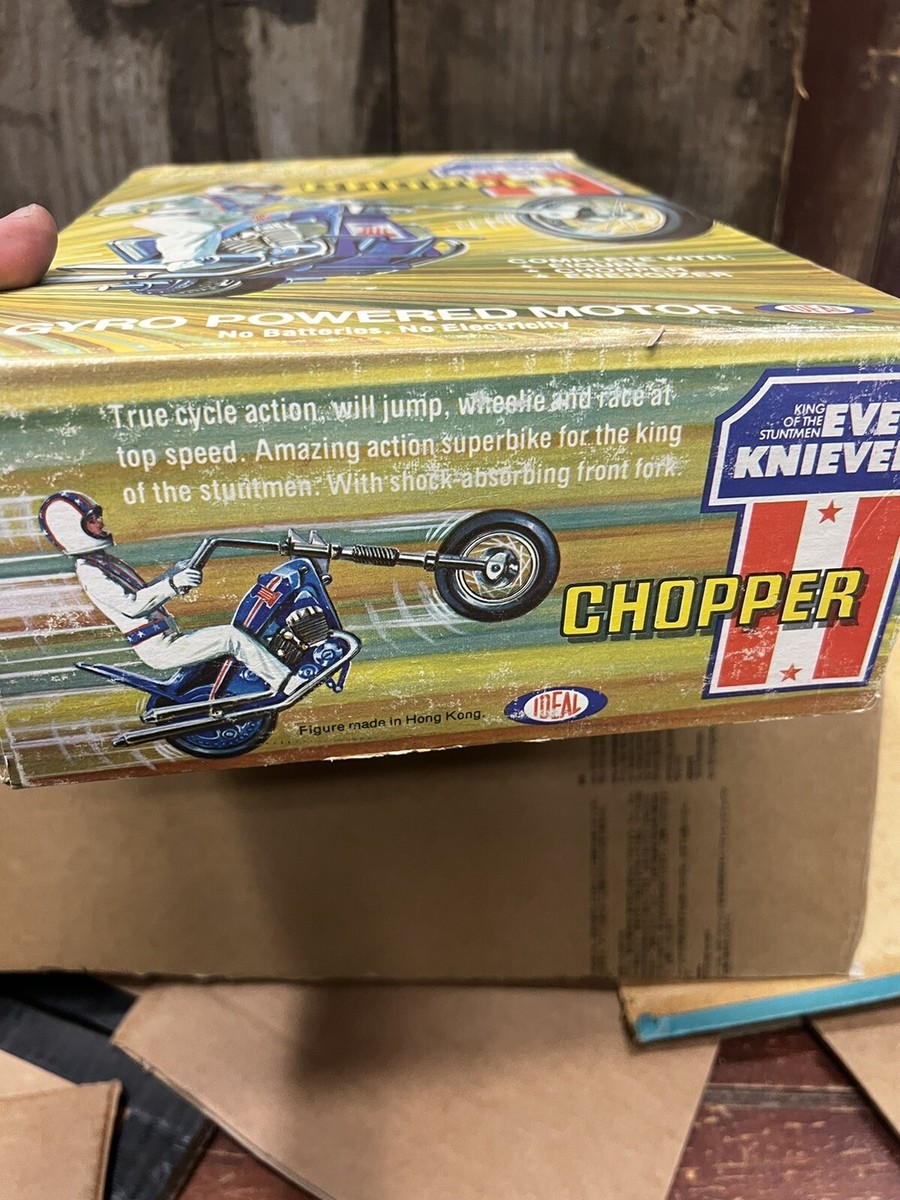 Vintage original 1976 Evel Knievel Chopper HTF Gyro Powered model