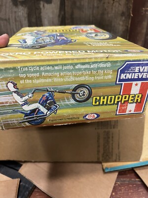 Vintage original 1976 Evel Knievel Chopper HTF Gyro Powered model