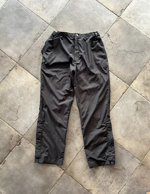Sunice Gore-Tex Golf Hurricane Rain Pants Mens XL (31x31) Zip Ankle Black 