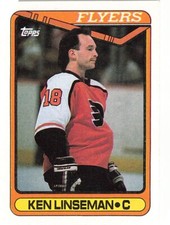 1990 Topps #345 Ken Linseman Philadelphia Flyers