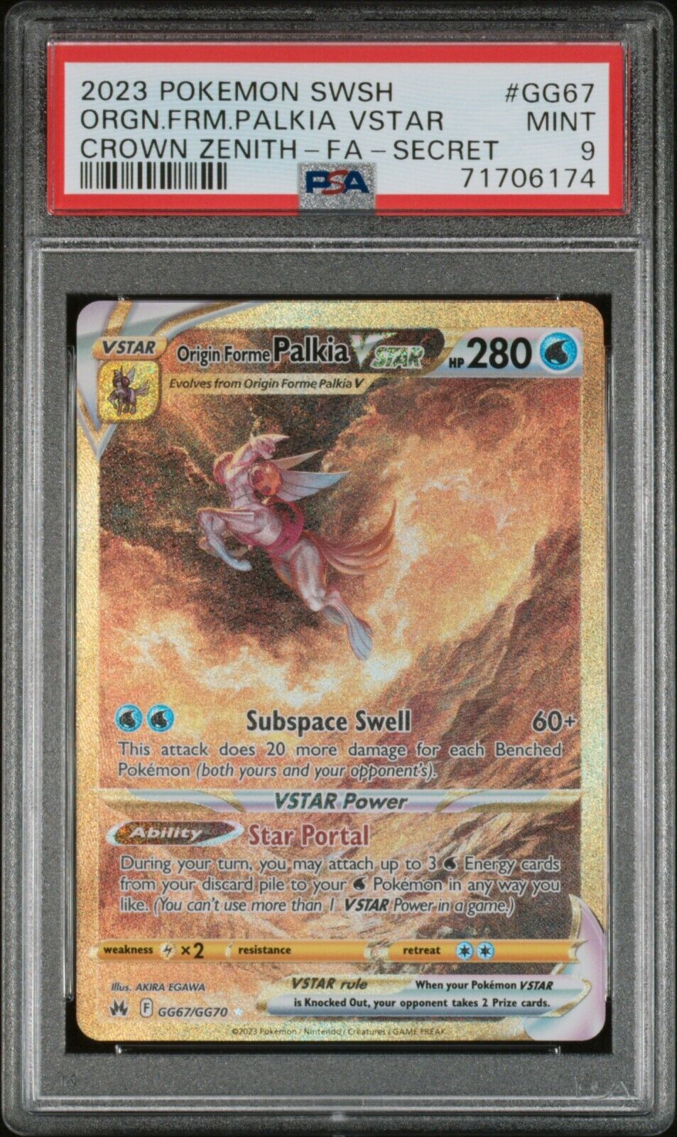 PSA 9 2023 Crown Zenith Regigigas Vstar – Kanto Shark