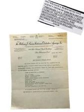 1913 William J Burns Detective Agency Offer $1000 Reward Poster Flyer Antique