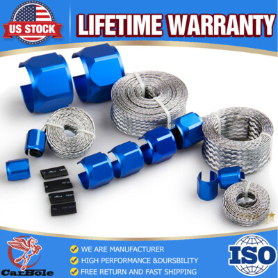 #ad #ad CarBole 8091 Hose Sleeve Flex Braid Hose Sleeving Blue Kit $31.69