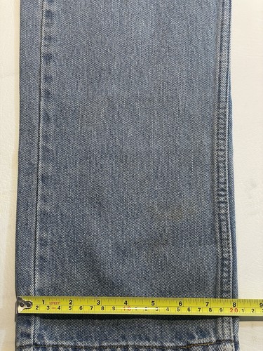 Levis 505 Jeans W34 L33 Mens Light Blue Regular Straight Fit Vintage Denim - Picture 9 of 12