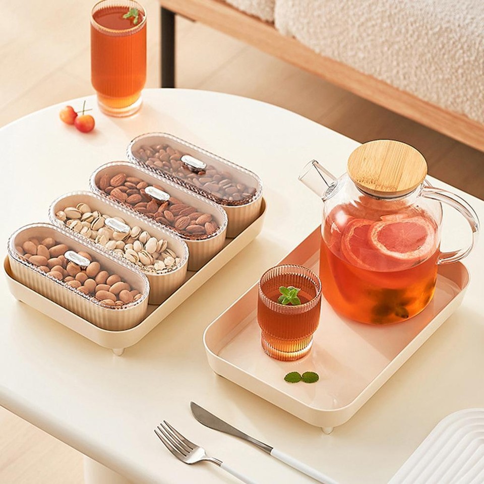 Contemporary Home Living Room Fruit Bowl with Lid for Dry Fruit and Nut