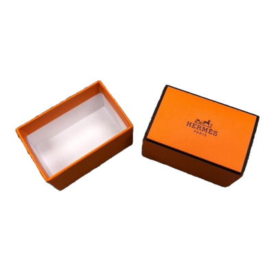 Authentic Hermes Orange Gift Box Empty Rectangle Storage 2.5x1.5x1