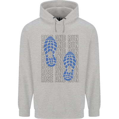 Rise & Run Running Marathon Langlaufläufer Herren 80% Baumwolle Hoodie
