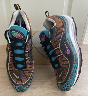 NIKE AIR MAX 98 BHM BLACK-HOT PUNCH-SPIRIT TEAL Sneaker