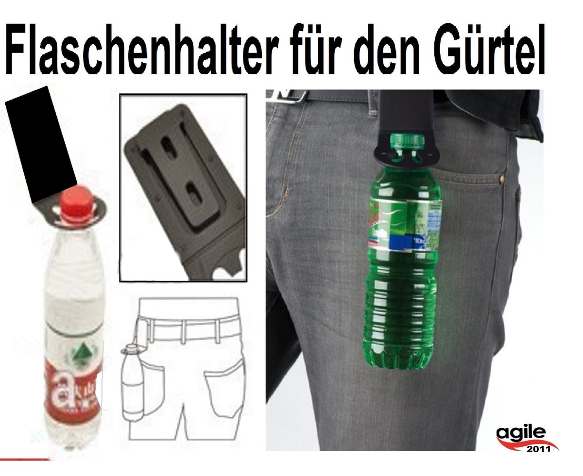 BrainyBees Wasserflaschenhalter Für Kinder – Mit Verstellbarem Gurt, Wasserabweisend, Reflektierend, Für Flaschen Bis 510 Ml