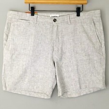 Goodfellow  Co Shorts Mens Size 40 Linen Blend White Chino Linden 7" Inseam