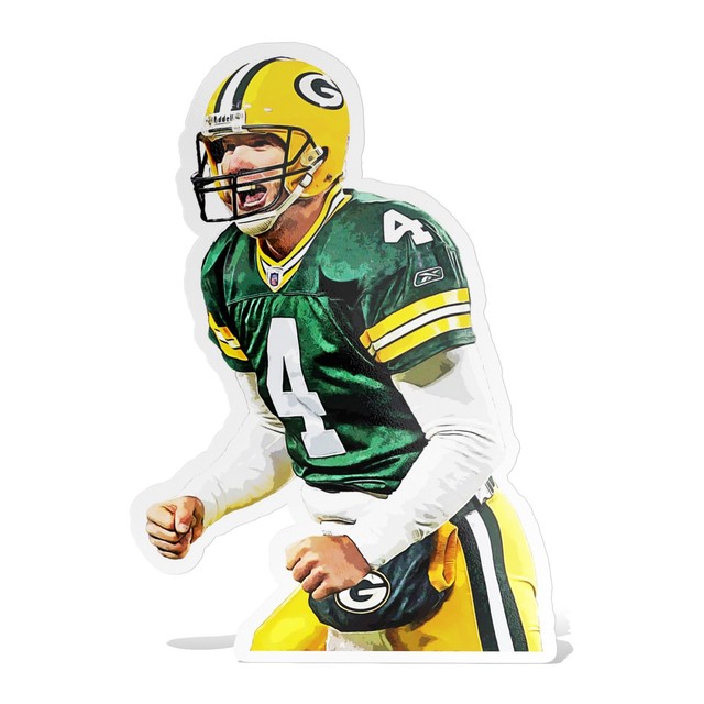 Brett Favre Green Bay Packers Sticker Decal–Glossy Waterproof Vinyl Self