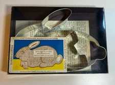 Vintage Fox Run Bunny Cookie Cutter Boxed Set w/ Instructions Osterhase Lapin