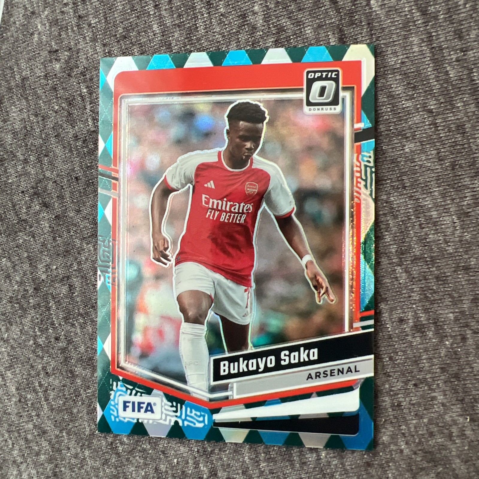 2023-24 Panini Donruss FIFA - Optic Bukayo Saka #72 Argyle Prizm