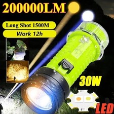 White/Yellow Light Diving Flashlight Scuba Underwater 100M Rechargeable Lantern