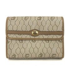 EGA Christian Dior Honeycomb PVC Cosmetic Pouch Bag Beige/3CD0384