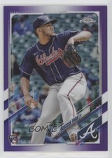 2021 Topps Chrome Update Target Purple Refractor Huascar Ynoa #USC56 0o6v