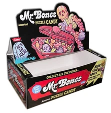 MR. BONES Puzzle Candy DISPLAY BOX (BOX ONLY!)