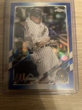 2021 Topps Chrome Update Series Mario Feliciano #USC43 Blue Refractor /199 (RC)