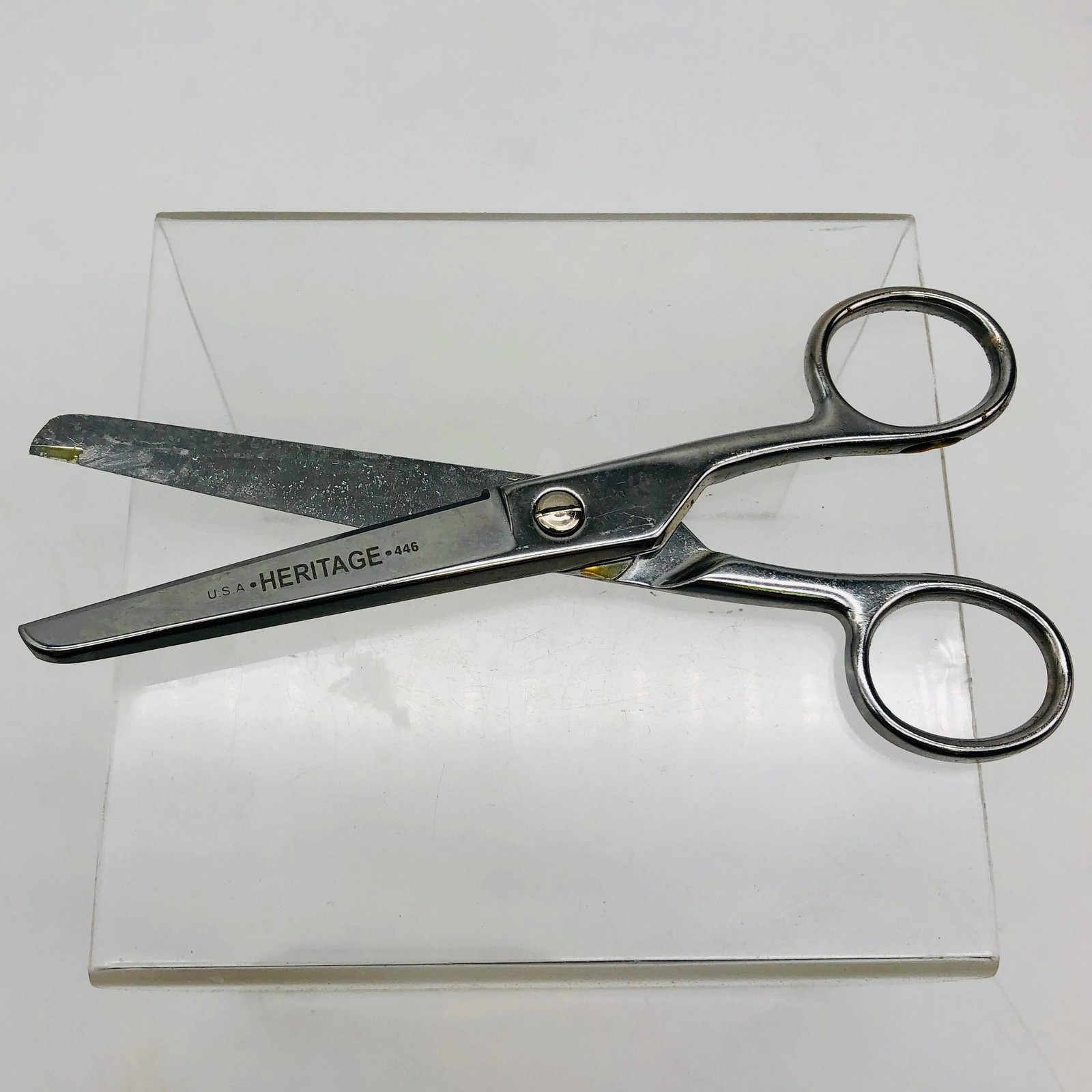 Klein Tools 446HC Scissors Safety Scissors Cutting 6-Inch Made in USA Heritage