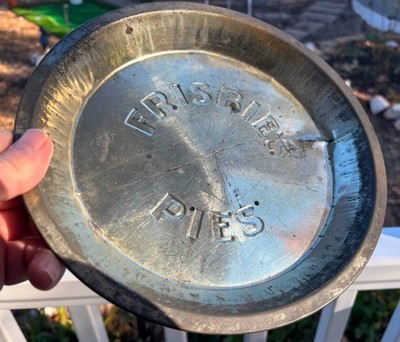 Antique Frisbie Pie Tin Disc Golf Frisbee (Free Innova Vibram Discraft Pin)