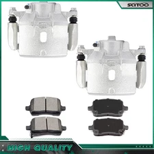 For 2004-10 Chevrolet Malibu Front Brake Calipers & Ceramic Pads Accessories Kit