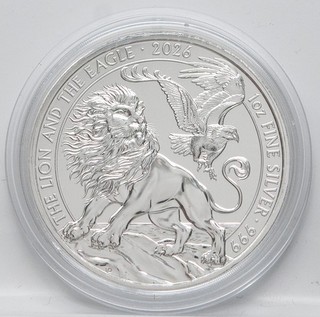 Großbritannien 2 Pfund 2026 Lion & Eagle 1 oz. Silber