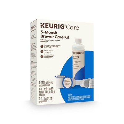 3Month Brewer Maintenance Kit Includes Descaling Solution, Water Filter Cartr...