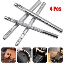 Belt Hole Punchers 4 Pcs High Quality Hot Sale Steel Galvanized Silver