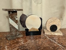 1930's Art Deco Marble Garnitures