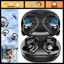 Wireless Earbuds Bluetooth 5.4, 50H Deep Bass, IP7 Waterproof, Noise Cancelling