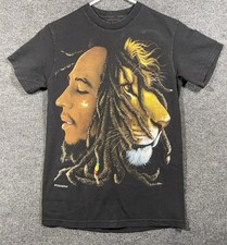 Vintage Bob Marley Lion Zion Crew Tee Shirt T-Shirt Men's S Small VTG
