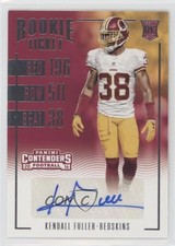2016 Panini Contenders Rookie Ticket Kendall Fuller #222 Auto pr9
