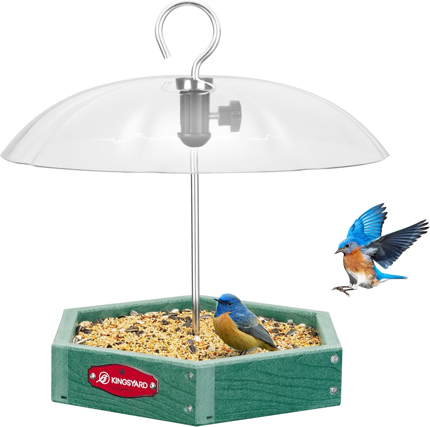 Outdoor Hanging, Adjustable Dome Squirrel Proof Rain