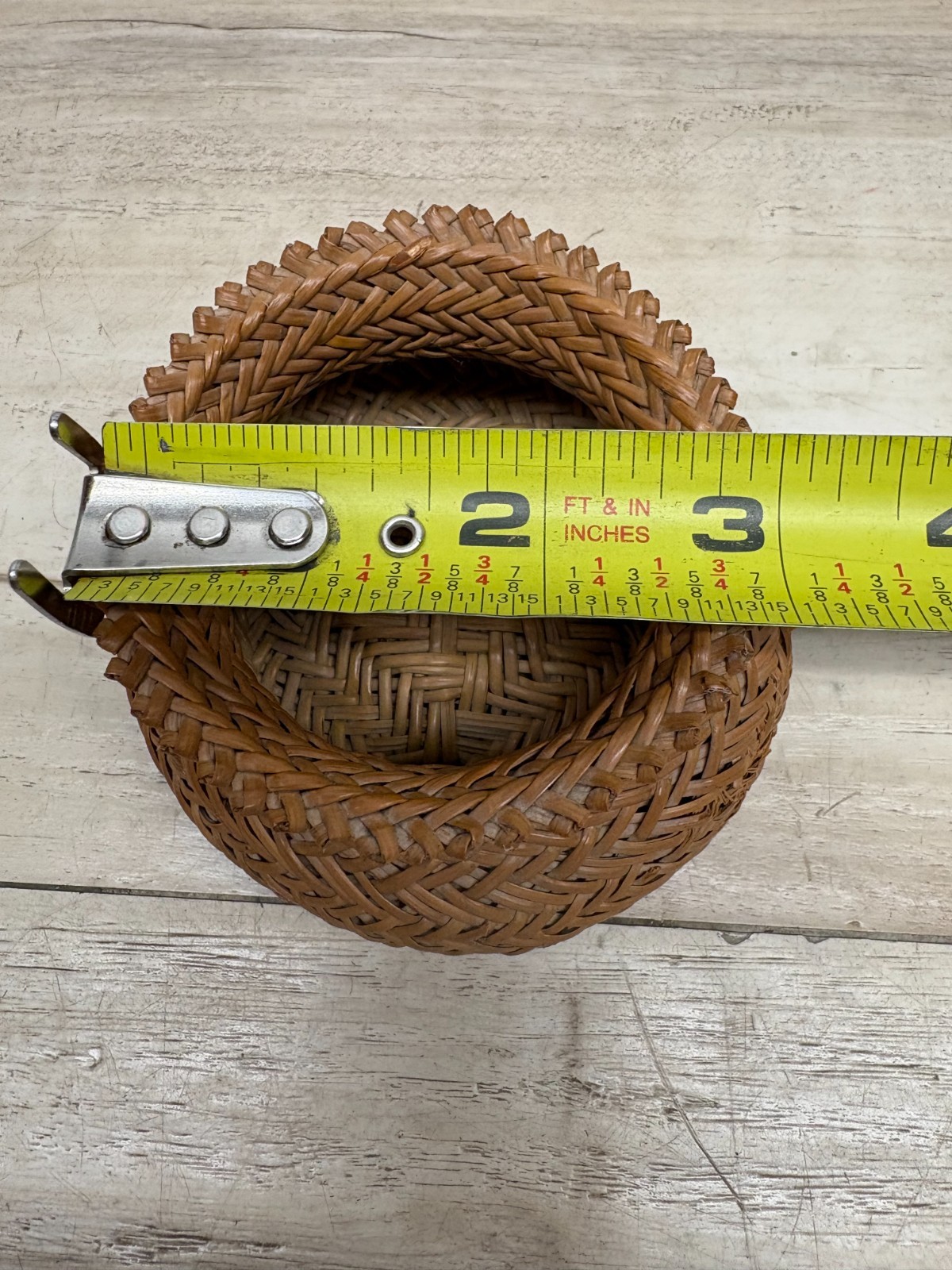 Vtg Set Of 2 Tarahumara Pine Needles Basket Handmade IN USA