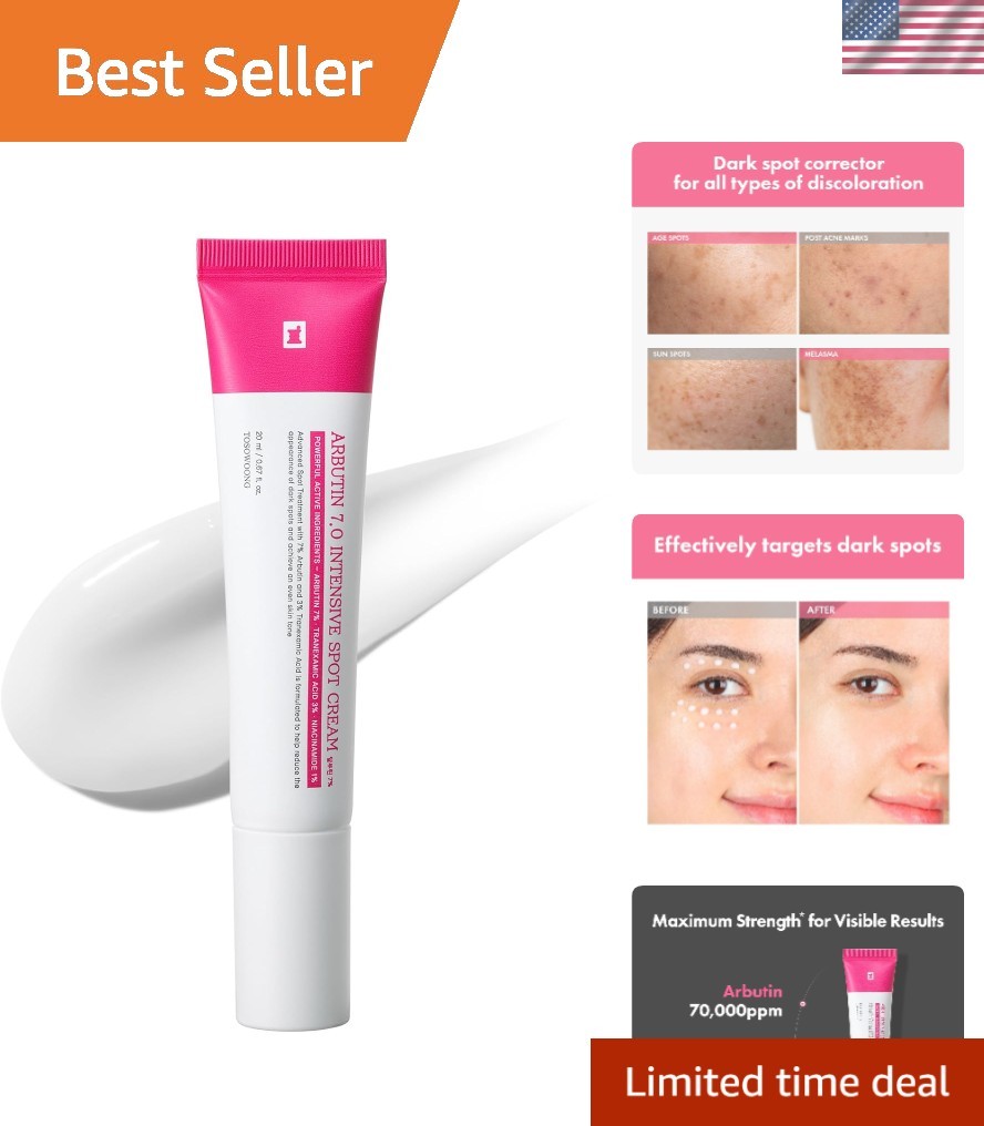 Korean Glutathione Spot Corrector Cream - 7% Arbutin, 20ml Hydrating  Formula