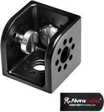 Alvin's Cables Extension Side Mounting Block with 3/8  Threads, 3-Port Square Mo