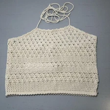 House of Harlow 1960 Revolve Women Crochet Crop Top Boho NWOT Sz Large