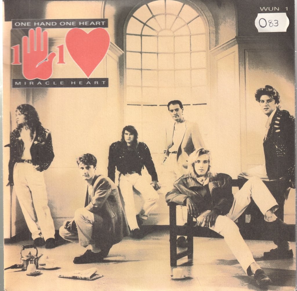 One Hand One Heart Miracle Heart 7"" vinyl UK Epic 1988 7"" in pic sleeve. number
