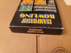 Championship Bowling (Nintendo NES, 1989) Box Manual Cart - Tested!