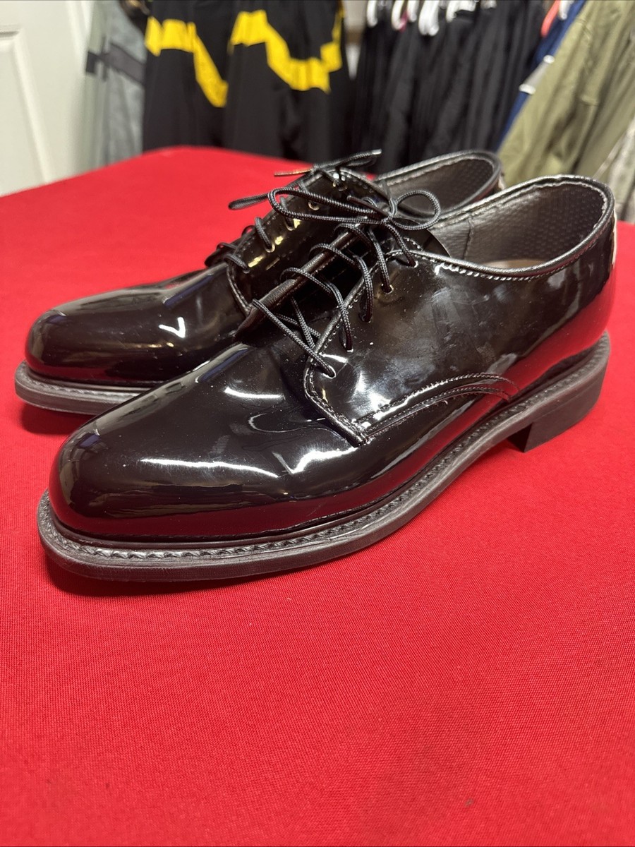 7.5 D - USMC USAF USN High Gloss Oxford Shoes Bates Capps Dress