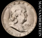 1951-S Franklin Half Dollar- Choice Gem Brilliant Uncirculated+++ Luster #K572