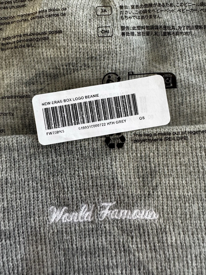 GORRO SUPREME BOX LOGO FW25 (GRIS) EN MANO SE ENVÍA AHORA (LLEGA EN NAVIDAD) Foto 3 de 4