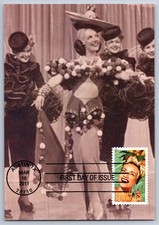 #4498 Carmen Miranda FDC Maxi Card