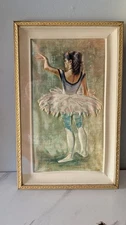 Balmer Vintage 3D Litho Ballerina Framed