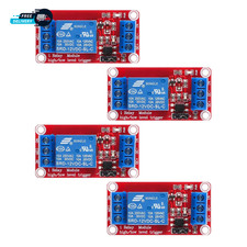 4Pcs DC 12V Relay Module 1 Channel Relay Board with Optocoupler