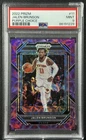 JALEN BRUNSON PSA 9 2022-23 PANINI PRIZM #11 CHOICE PURPLE 9/20 KNICKS