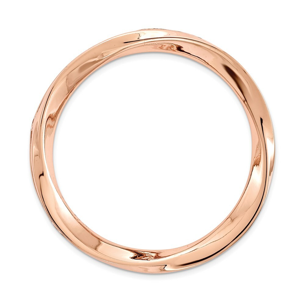 Массивная полированная цепочка Expressions розового цвета из чистого серебра с возможностью наращивания.