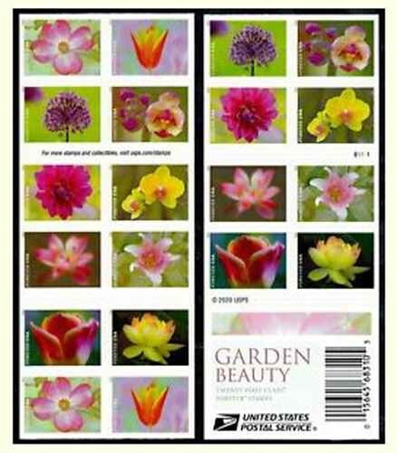US Scott # 5558-5567 Booklet Of 20 Stamps MNH, Garden Beauty Flowers | eBay