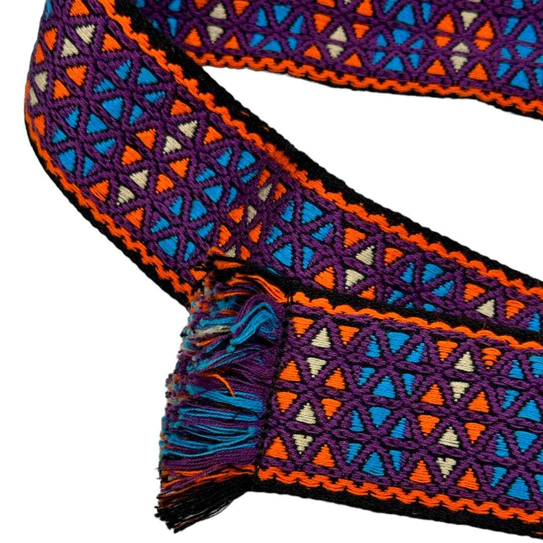 Vintage 70’s The Orange Flower Woven Multi-Color Boho Patterned Belt 70s Woven Belt - Etsy main image 2